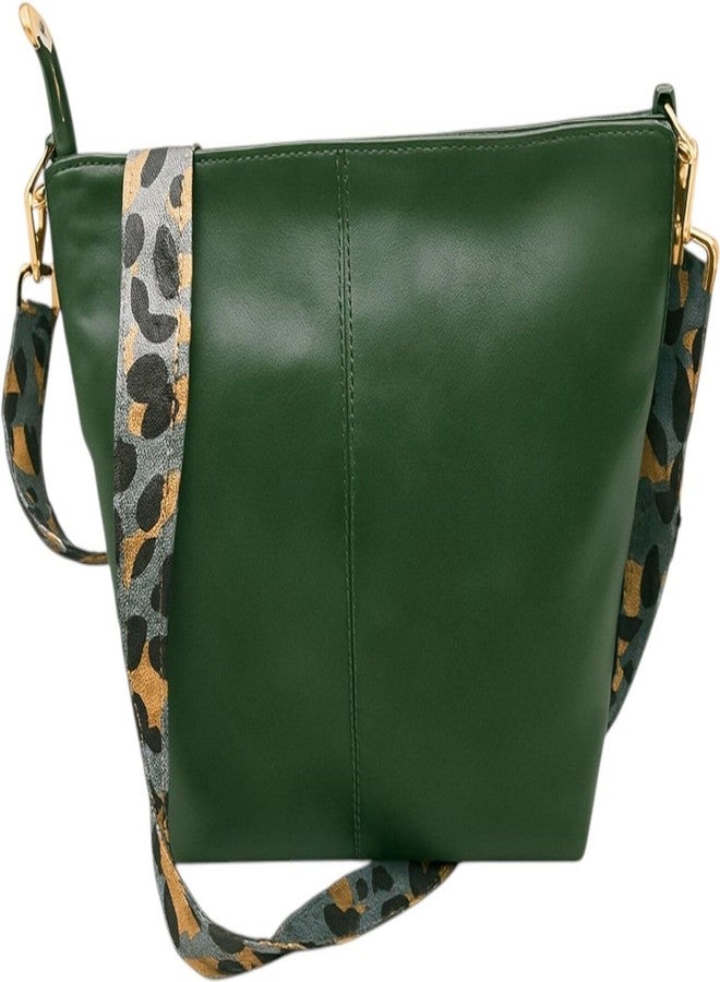 Poorak Green Sling Bag with Detachable Grey Belt for Girls & Women - Image 5